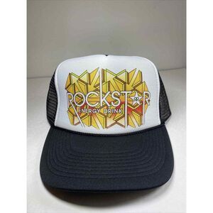 Rockstar Energy Drink Snapback Hat Black Mesh Trucker Cap‎